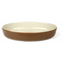 Form oval 27x18cm brun/beige