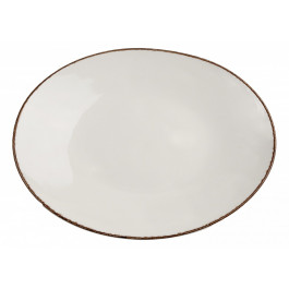 Tallrik oval Fortuna, Ivory