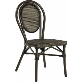 Rennes stol, svart/brun textylene