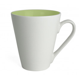 Mugg Attila, vit/lime