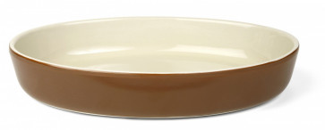 Form oval 27x18cm brun/beige
