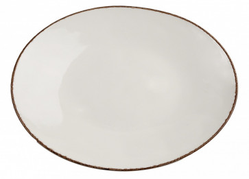 Tallrik oval Fortuna, Ivory