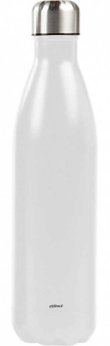 Ståltermos flaska 0,75 L, vit