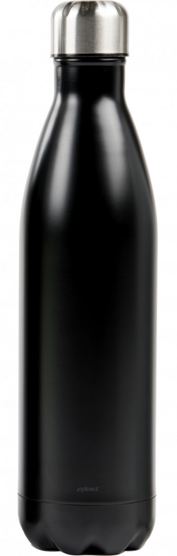 Ståltermos flaska 0,75 L, svart