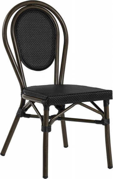 Rennes stol, svart textylene