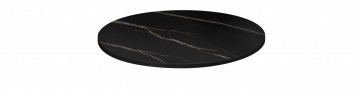 Bordsskiva Ø 60cm, svart