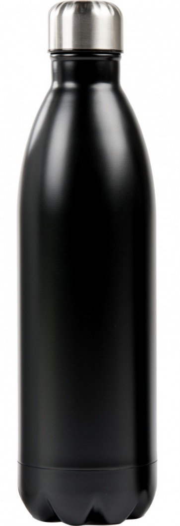 Ståltermos flaska 1,0L, svart