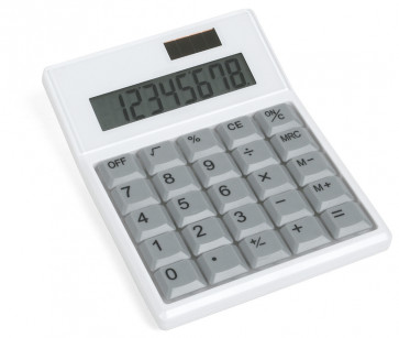Miniräknare PC-tangent, vit