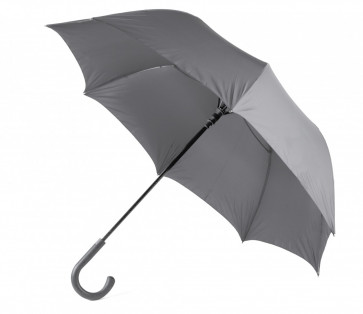 Paraply m gummikrycka, grå