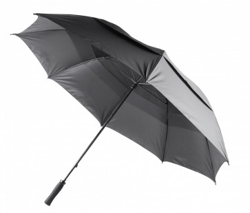 Golfparaply vindsäkert, svart