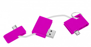 Laddare USB, cerise