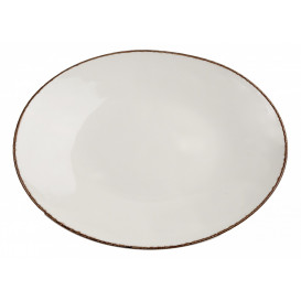 Tallrik oval Fortuna, Ivory