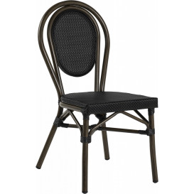 Rennes stol, svart textylene