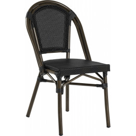 Paris stol, svart textylene