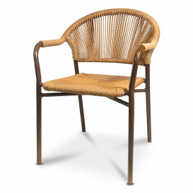 Karmstol Nantes, Brun/natur fiberrotting