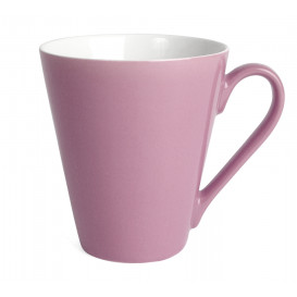 Mugg Attila, rosa/vit