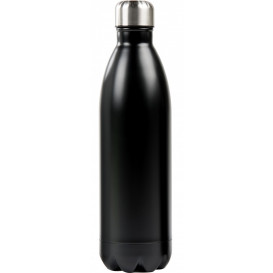 Ståltermos flaska 1,0L, svart